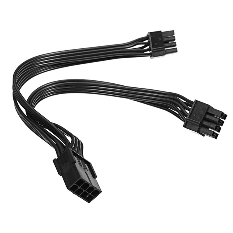 10Pcs 20cm Graphics Card 8 Pin Female to 2X8P(6+2)Pin Extention Power Cable Male PCIe Express 4 Lines Cable Connector