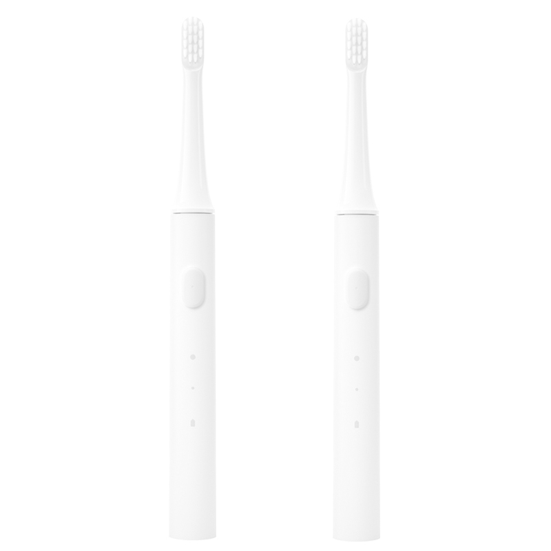 Xiaomi Mijia T100 Sonic Electric Toothbrush Adult Waterproof Ultrasonic automatic Toothbrush USB Rechargeable: 2 pcs white