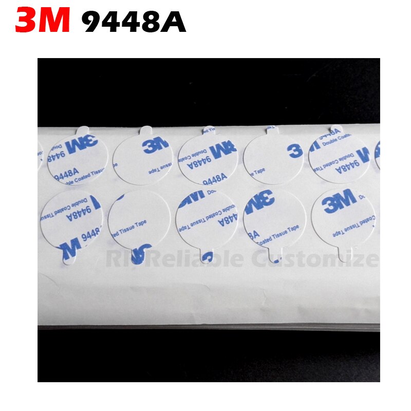 100 okrągłe lepkie kółko 3M 9448 dwustronne samoprzylepne naklejki z uchwytem do zdejmowania ucha na pieczęć woskowa 15mm 20mm 24.5mm