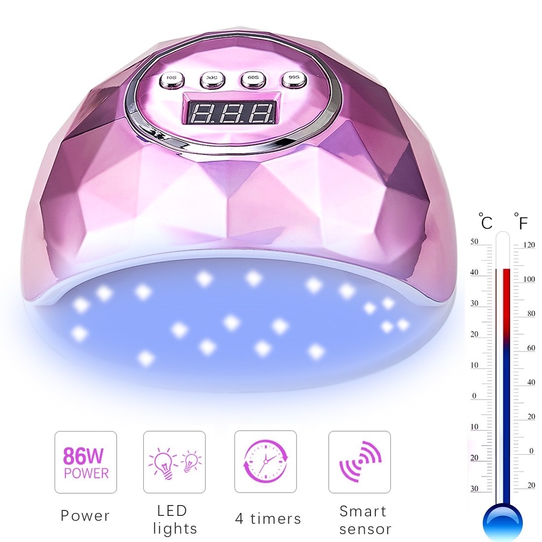 LED UV Nail Lamp for Nail Gel Polish Led Nail Light 39 LEDs UV Lamp 86W Nail Manicure