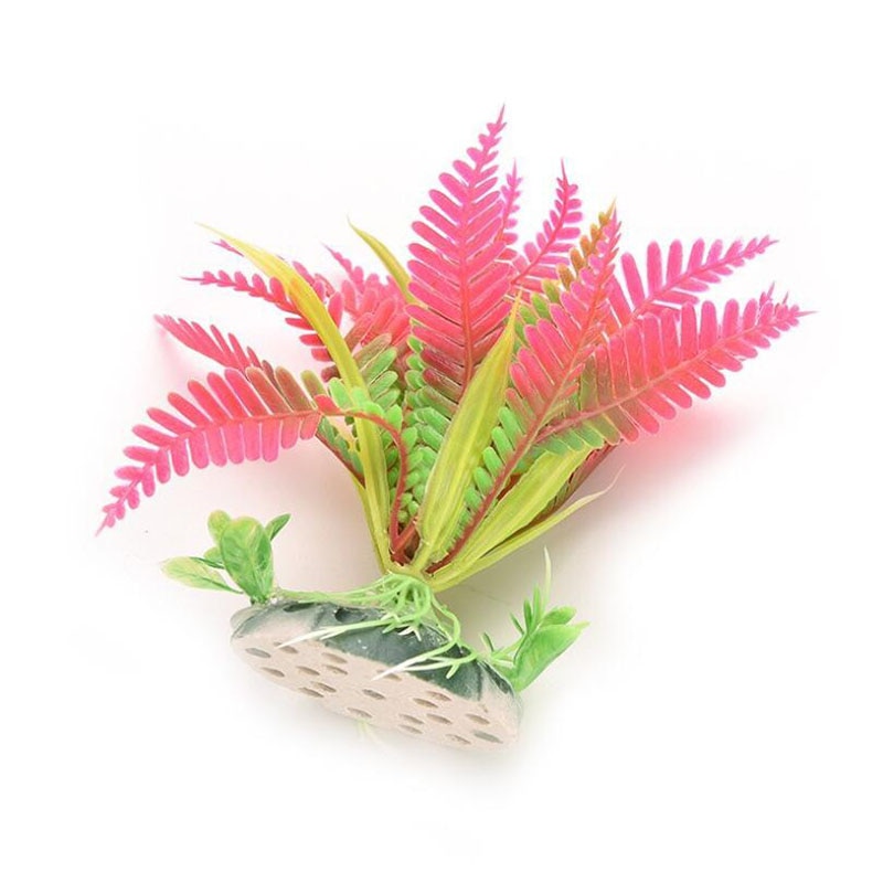 Store fisk akvarie dekorationer giftfri dekorativ kunstig ukrudt vand ornament plante akvarie planter græs tilbehør