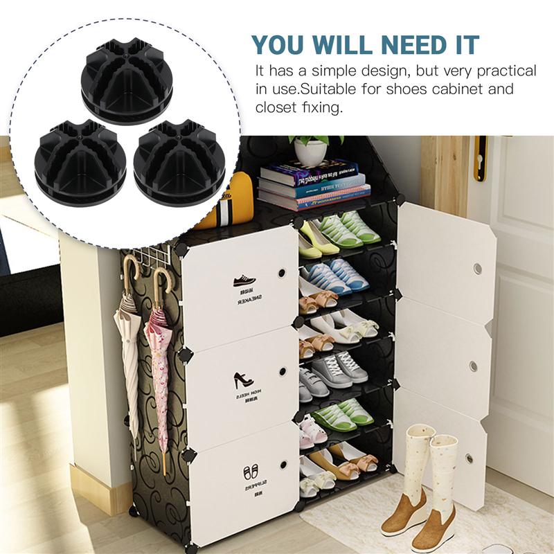 Accesorios de armario de zapatos para el hogar, hebillas de plástico, botones fijos, 20 Uds.