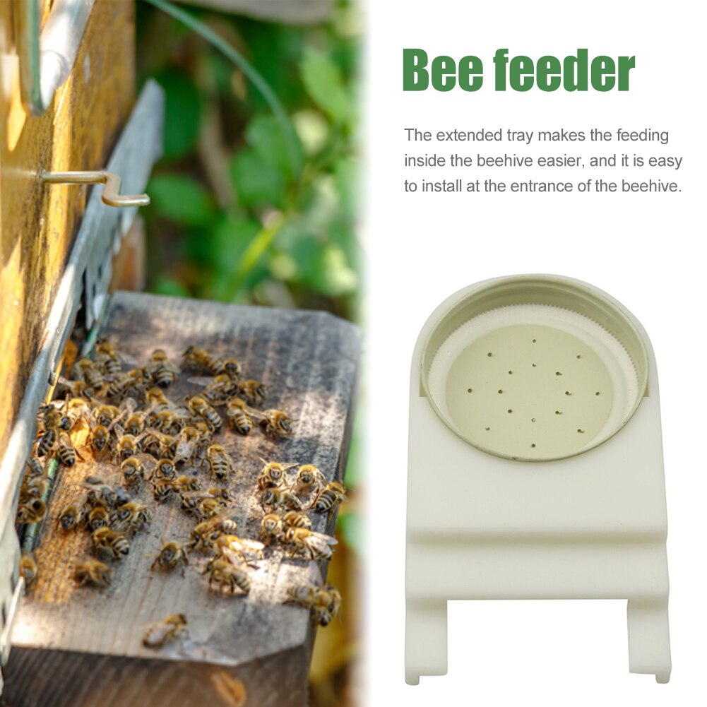 1Pcs High Bee Feeder American Nest Gate Feeder English Style Water Feeder Providing Food For Bee Nest Door