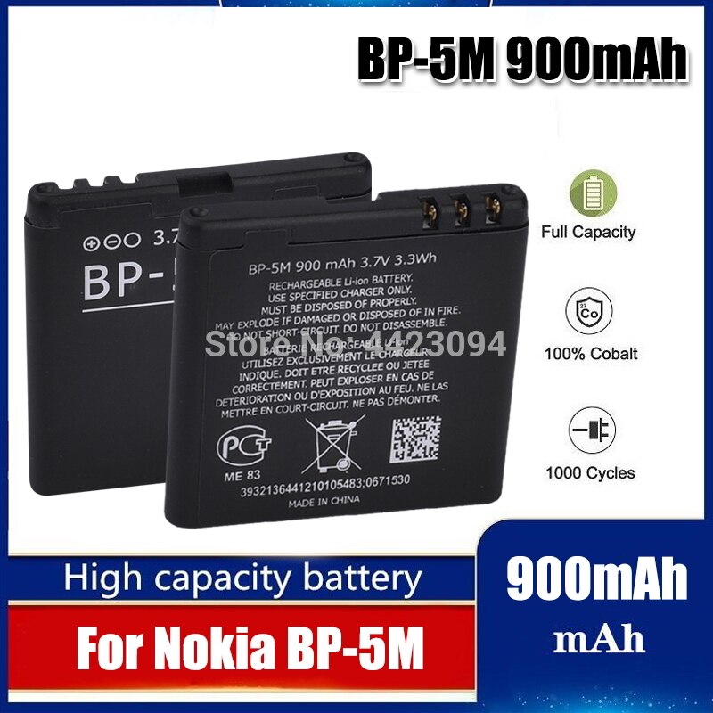 BP-5M BP 5M BP5M Batterie Für Nokia 5700 5610 5611 5710 5611XM 5700XM 5710 XM 6110 6200c 6220C 6220 6500S 7379 7390 8600