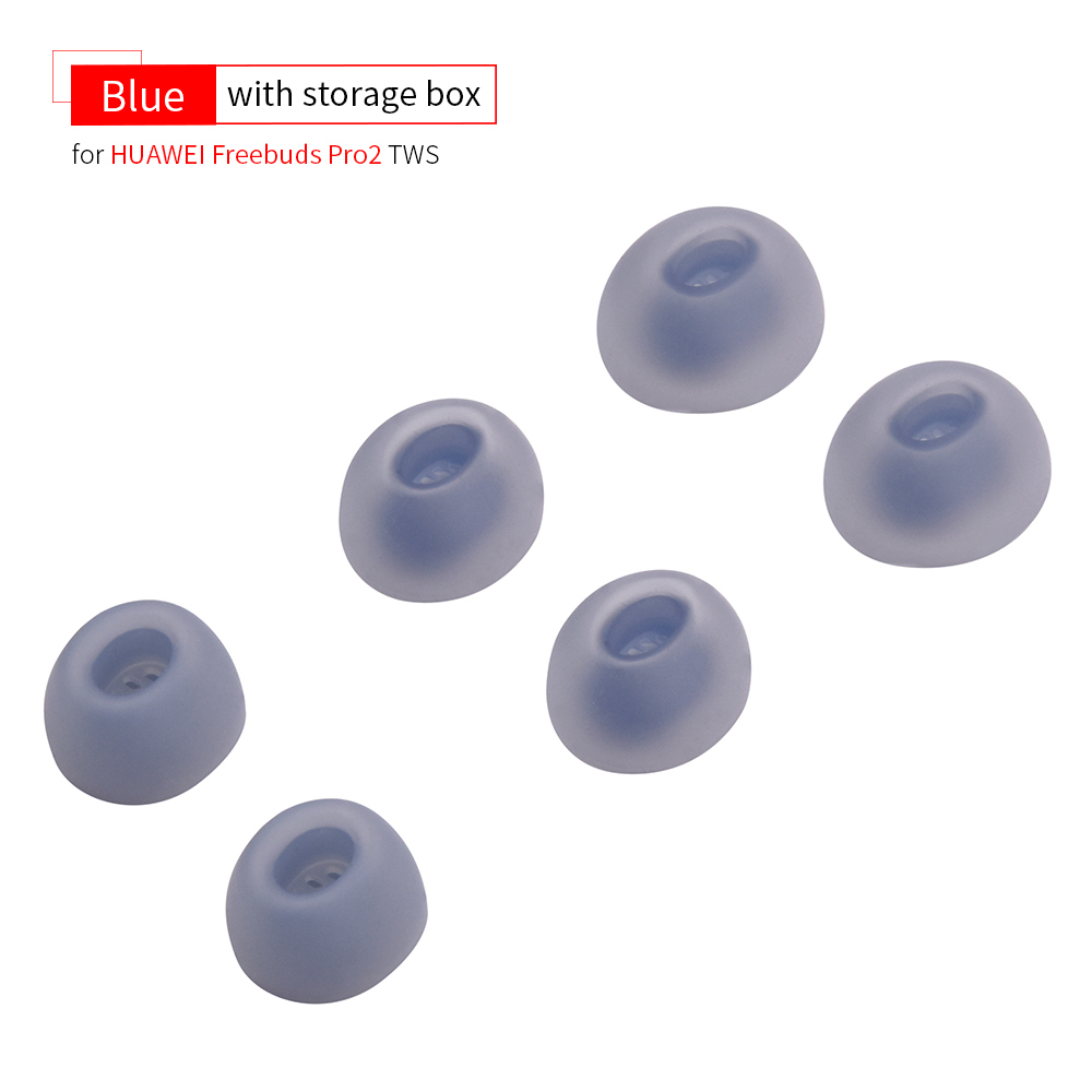 Silikon-Ohrstöpsel für Huawei Freebuds 6i Eartips Freebuds Pro 2/3 Ture Wireless Earbuds Tips Anti-Rutsch-Staubfilter TWS-Ohrstöpsel: l / Blau