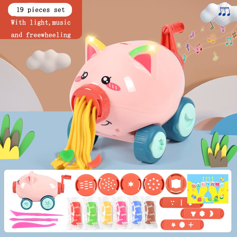 Pig ice cream noodle maker: Pink