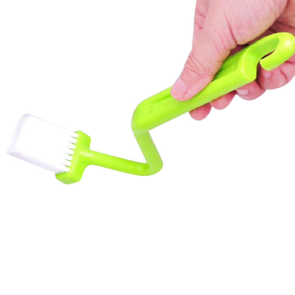 4 Pièces Brosse Bord De Jante Toilette Type V - Brosse Nettoyage Multifonction Poignée Incurvée
