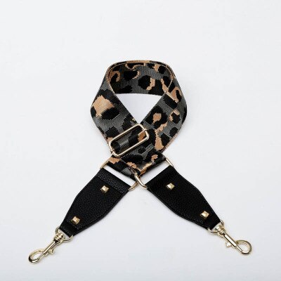 HJKL kolorowe torby na pasek pasek akcesoria do Leopard ziarna moda regulowany pasek na ramię torebka akcesoria dekoracyjne torby: A
