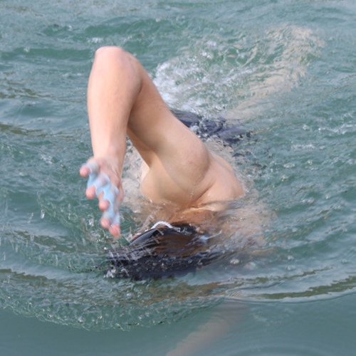 Silikone svømning hånd finner til børn mænd kvinder undervands dykning træning hånd finner vandsport finger handsker udstyr