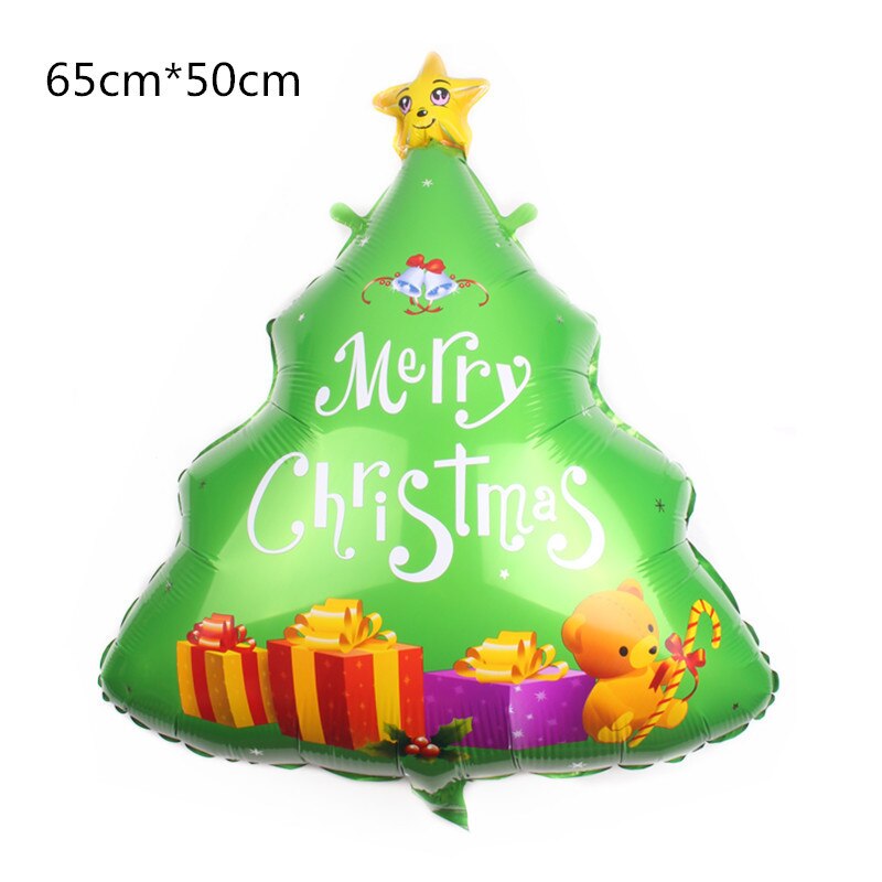 Jul lager folie ballonger pojke globos julgran ballong julfest dekorationer navidad box boll år: 13