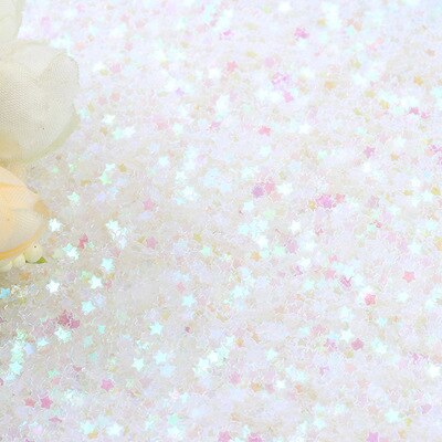 Pailetten 3mm Glitter Stars Sequins PVC Star Paillettes Sewing Craft DIY Scrapbooking Sequin Set Nail Art Confetti 10g: ab transparent