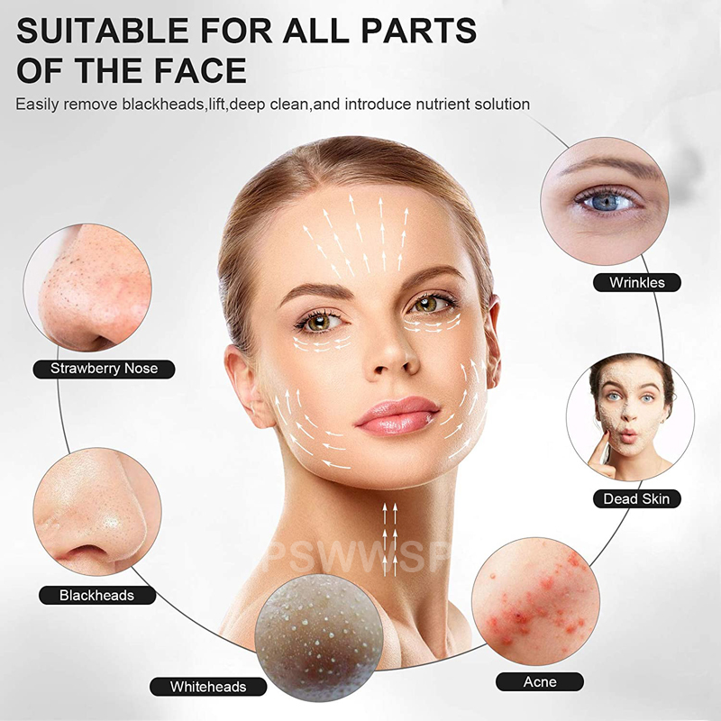 Ultrasone Huid Scrubber Diepe Gezicht Reinigingsmachine Peeling Schop Facial Pore Cleaner Gezicht Huid Scrubber Lifting Machine