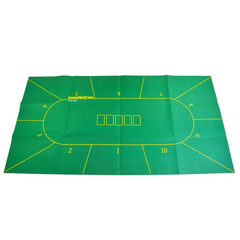180*90Cm Texas Hold&#39;em Poker Tafelkleed 10 Spelers Poker Mat Layouts Tafelkleed