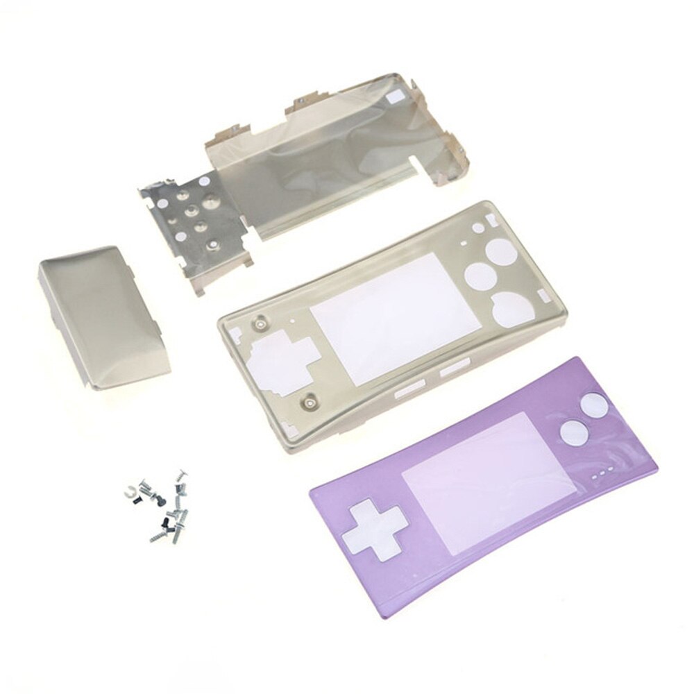 Jcd Metalen Behuizing Shell Case Voor Gameboy Micro Gbm Console Front Back Cover W/ L R Een B D-Pad Volledige Set Knop Schroef Tool