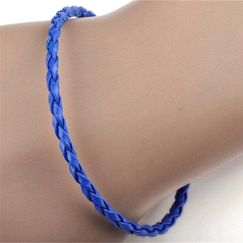 10pcs/lot Simple Style Handmade Braided Charm Bracelets For Women Pulseras Mujer Braided Rope Cuff Bangle: 4