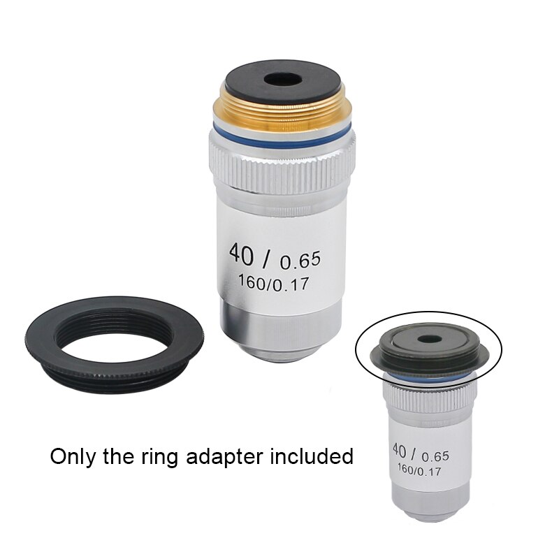 CS C-RMS Adapter Ring Objective Lens Adapter RMS to C CS Thread C-Mount for Industrial Camera M20 M25 Macro Photography
