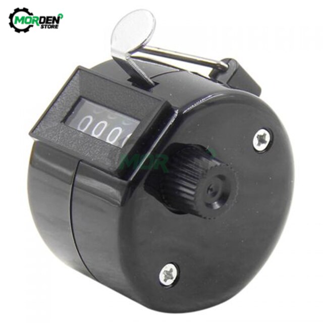 4 Cijferig Nummer Plastic Tellers Hand Vinger Display Handmatige Telling Tally Clicker Timer Mechanische Teller Golf Voetbal Teller: 2