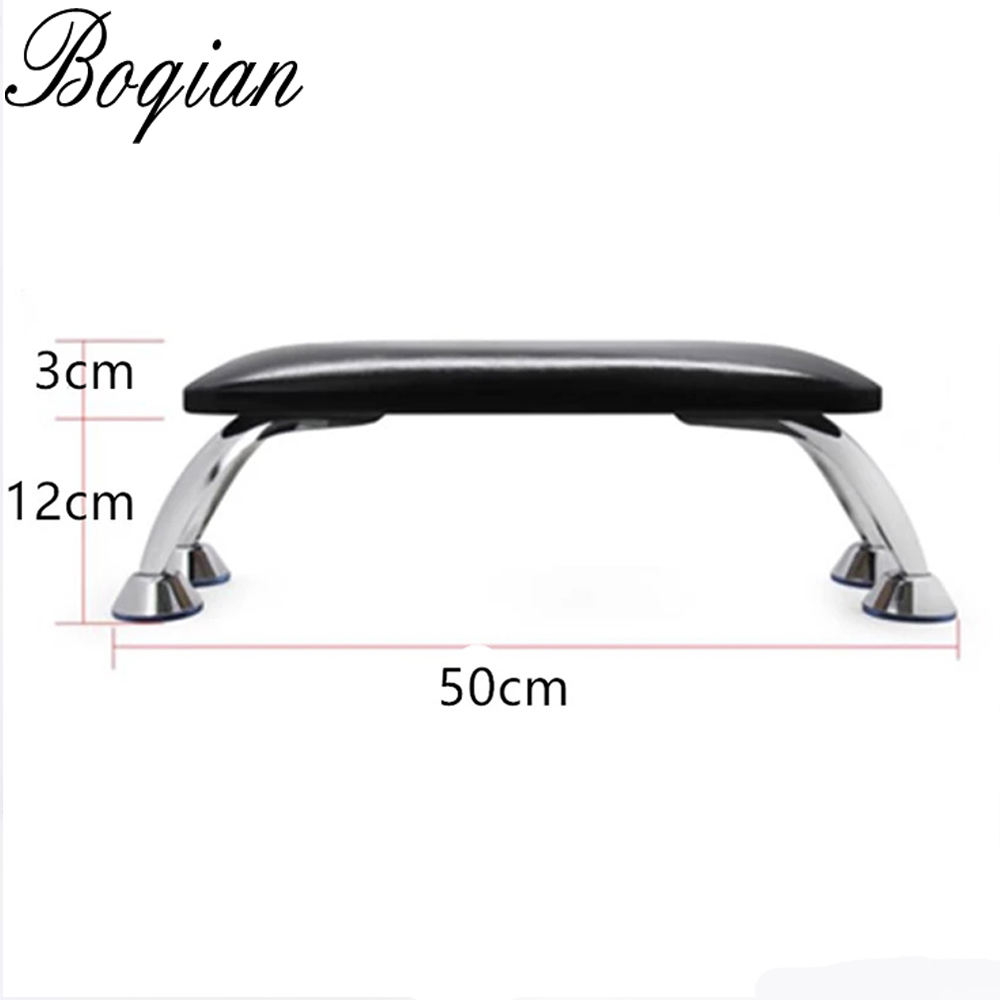 BQAN – repose-main en cuir pour les ongles, accessoires de manucure, support de Table, avec accoudoirs, pour Nail Art: Black