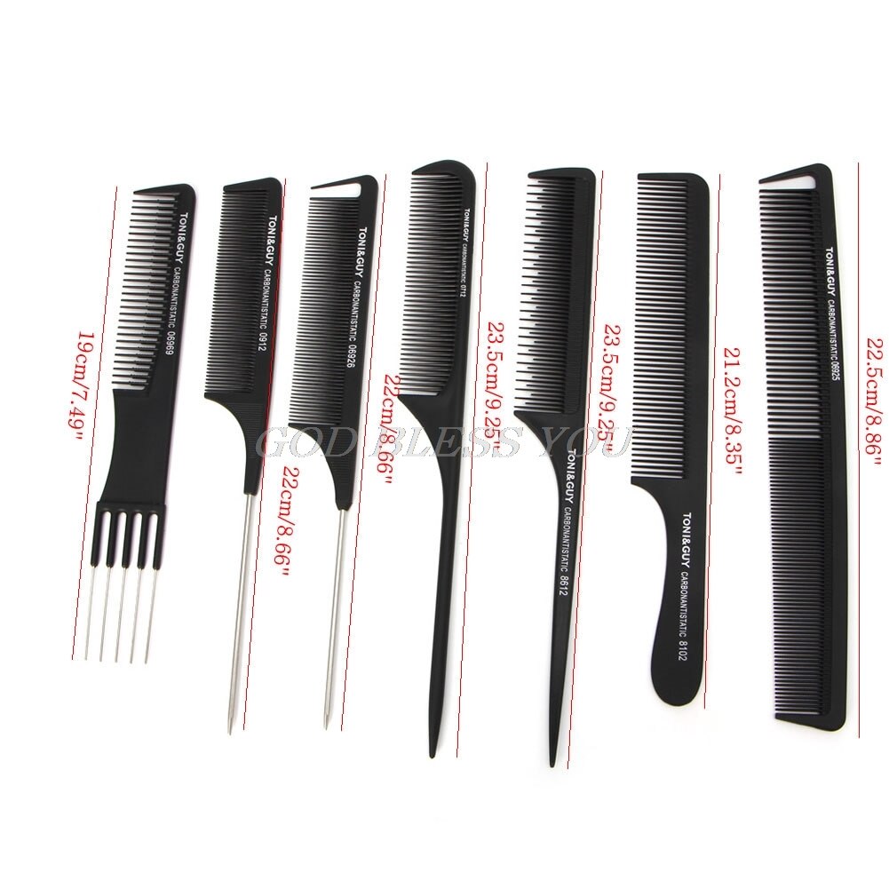 Brosse à cheveux queue de Rat, brosse à dents fines en métal, Style , directe