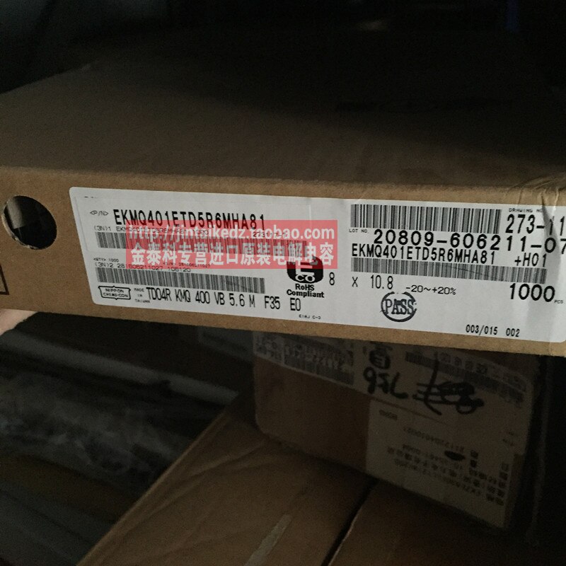 50pcs NIPPON KMQ 400V5.6UF 8X10.8mm NCC electrolytic capacitor 5.6UF/400V CHEMI-CON kmq 5.6uf 400v instead 4.7UF