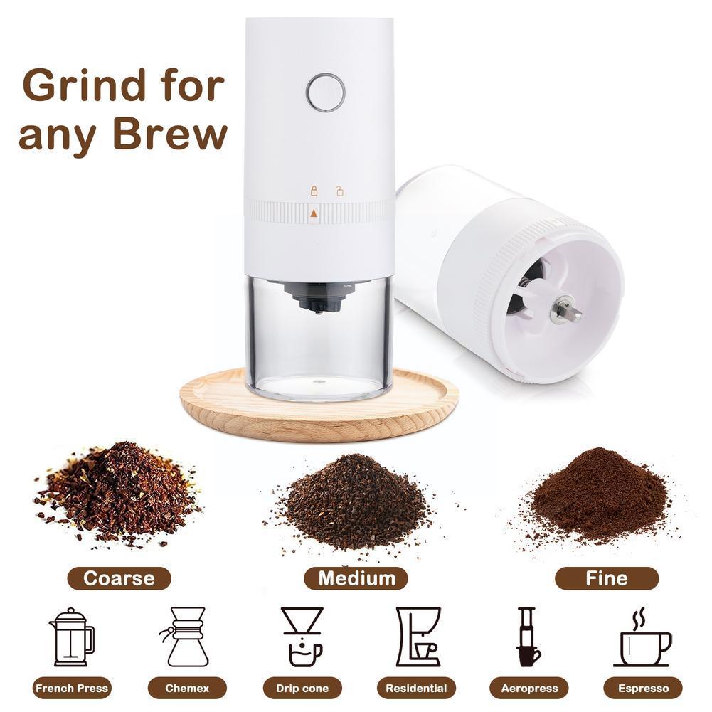 Upgrade Portable Electric Coffee Grinder USB Charge Grinder Core Beans Supplies Home Grinding Coffee Kitch T3A8