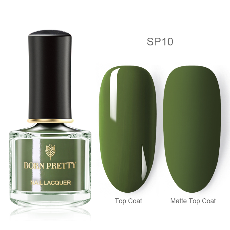 Born pretty neglelak forår sommer tema rosa guld sort hvid krom glitrende nail art lak 6ml til gør-det-selv manicuring: Sp10
