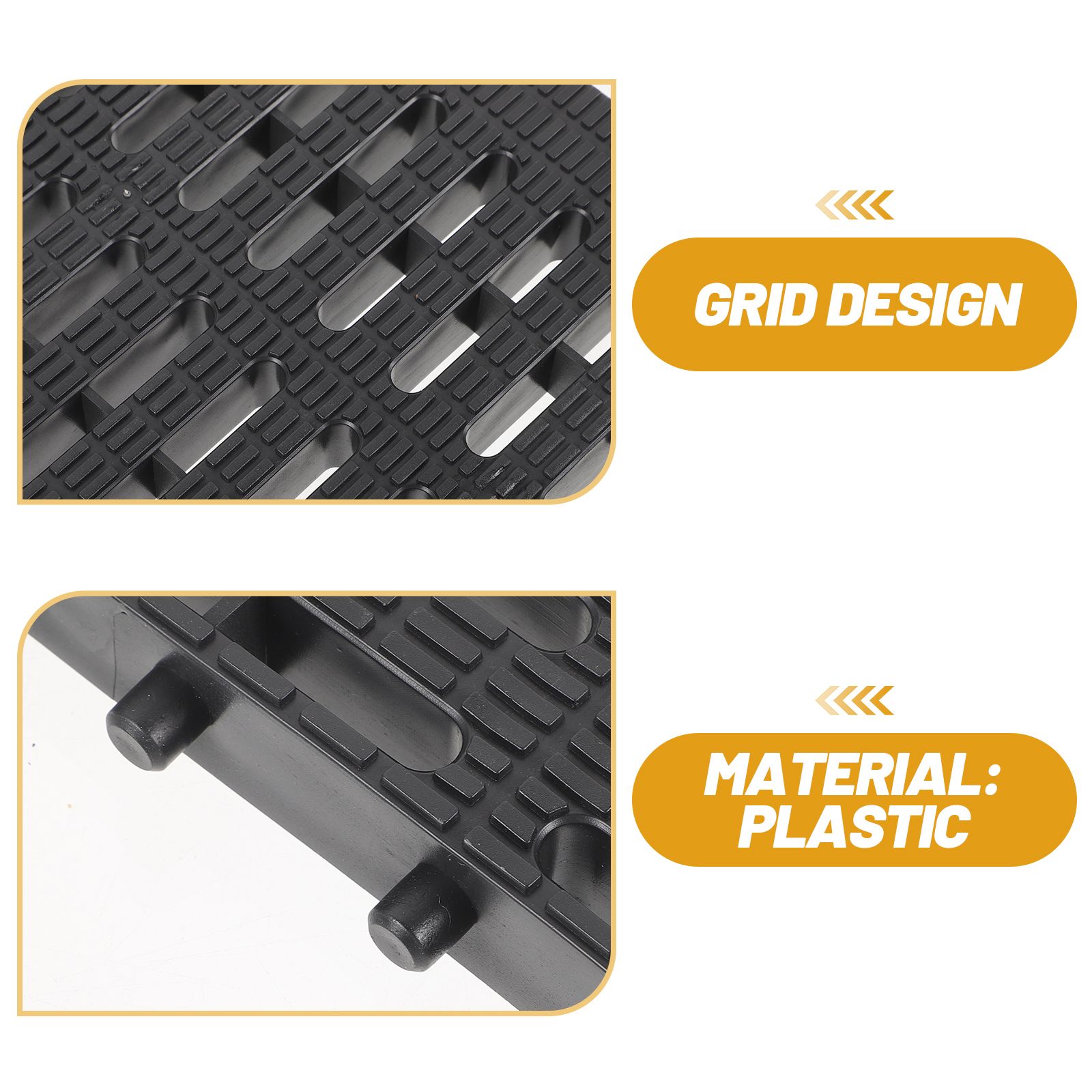 Shaped Gutter Cover Channel Drain with Grate Reasonable Rectangular Sewer Plate Sewer Drain Grate Grey Plastic