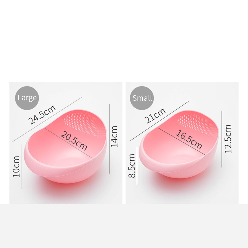 Peas Filter Food Grade Plastic Rijst Wassen Filter Afvoer Opslag Dik En Duurzaam Groen Roze Filter Cleaning Tool