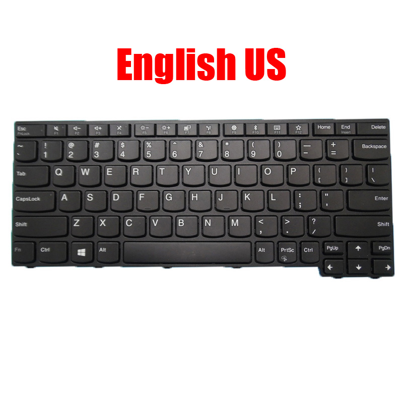 Teclado dos EUA Para Lenovo Para Thinkpad 11e 5ª Geração 20LR 20LQ Yoga 11e 20LN 20LM Inglês 01LX700 SN20P33671 Preto Novo