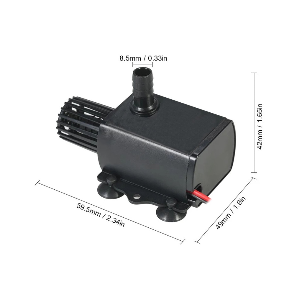 DC 12V Mini Brushless Water Pump Water Cooling Pump For Fountain Pool Garden
