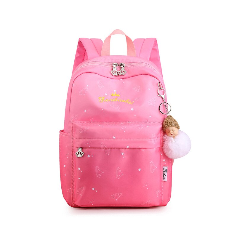 Barn skolesekker jenter prinsesse ryggsekk utskrift skolesekk ryggsekk barneskole ryggsekk barn mochila infantsac enfant: Rosa rosa