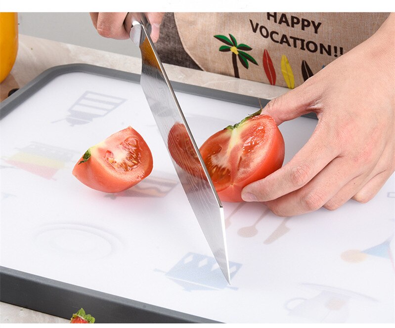 Kitchen Double Sided Chopping Board Multifunctional Kitchen Cutting Board Vegetable Fruits Food Chopping Block