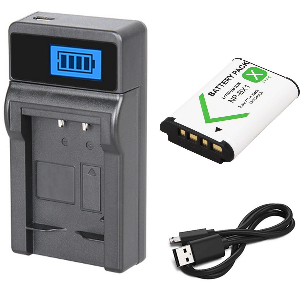 Batería + cargador para Sony cyber-shot DSC-RX100M3, DSC-RX100M4, DSC-RX100M5, DSC-RX100 V, DSC-RX100M5A, DSC-RX100M6 cámara Digital: Battery and ChargerC