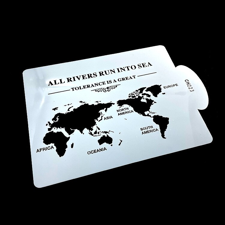 Cake Stencil Leaf Shape Pattern Cake Decorating Plastic Lace Cake Boder Stencils Template DIY Drawing Mold Baking Accessories: CH223