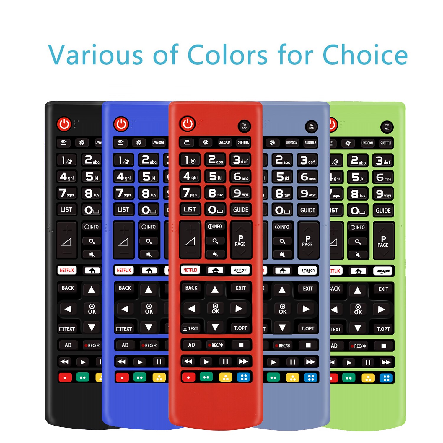 coperchio protettiva per LG a distanza AKB75375608 AKB74915305 AKB73715601 AKB73715601 coperchio protettiva in silicone telecomando