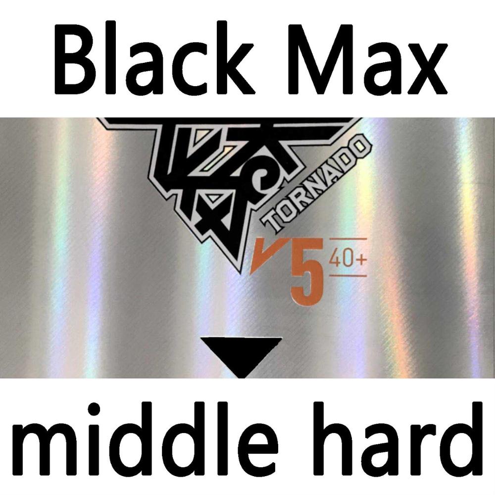 Reactor TORNADO V5 40 + (pegajoso, bucle frontal) Tenis De Mesa goma Ping Pong esponja Tenis De Mesa: Black MAX