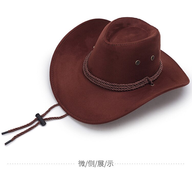 Skyggelegging sol ridning rytter tur hatt dame Strand hatt menn jazz hatt oss vest cowboy eksport til Nord Amerika lokk: B0071- brune