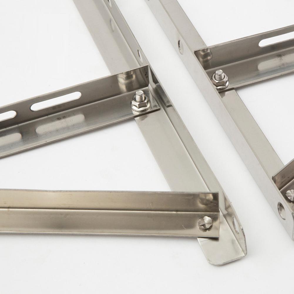 2Pcs Wall Mount Bracket Air Conditioner Rust-free Stainless Steel Support Rack