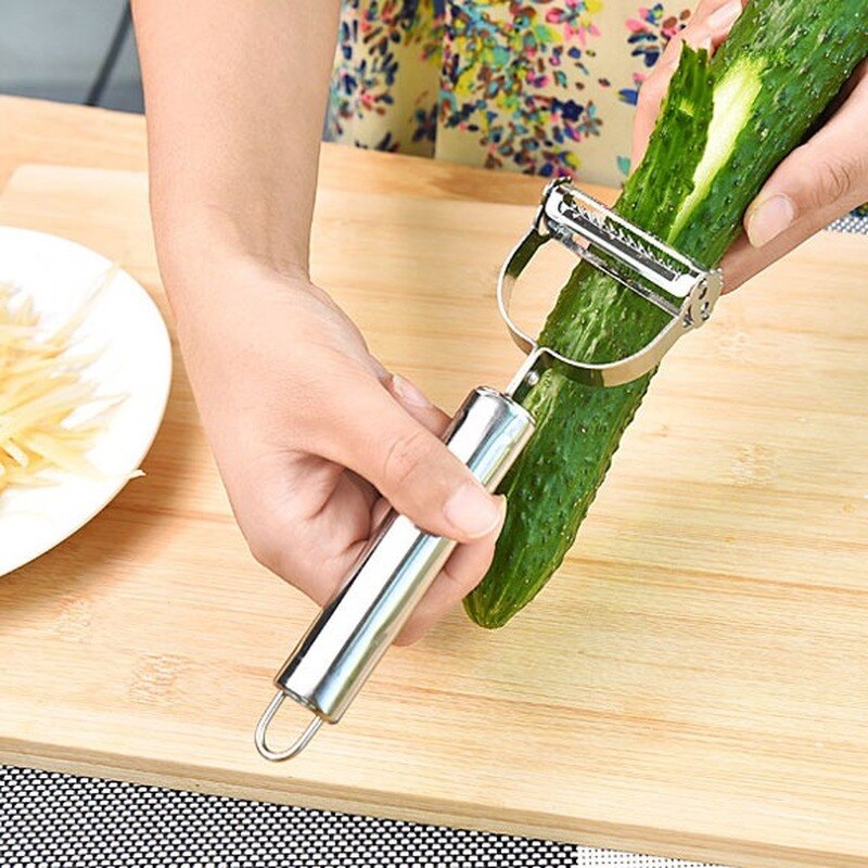 Kitchen Accessories Cooking Tools Multifunction Stainless Steel Julienne Peeler Vegetable Peeler Double Planing Grater