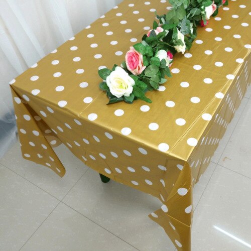 Wedding White Satin Table Cloth Rectangle Table Cover Table Overlay for Wedding Birthday Party Decors Christmas Tablecloth: Gold