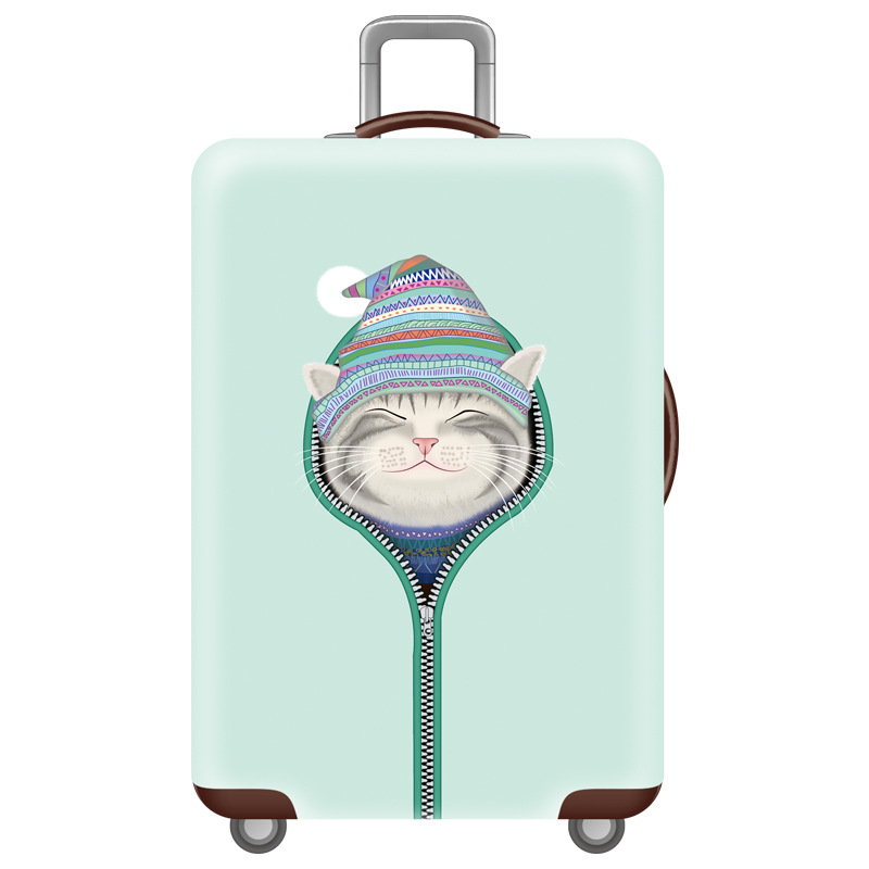 Cartoon Bagage Case Cover, Reizen Accessoires Voor 18-32 Inch Koffers, Bagage Kofferbak Elastische Beschermhoes, trolley Stofkap