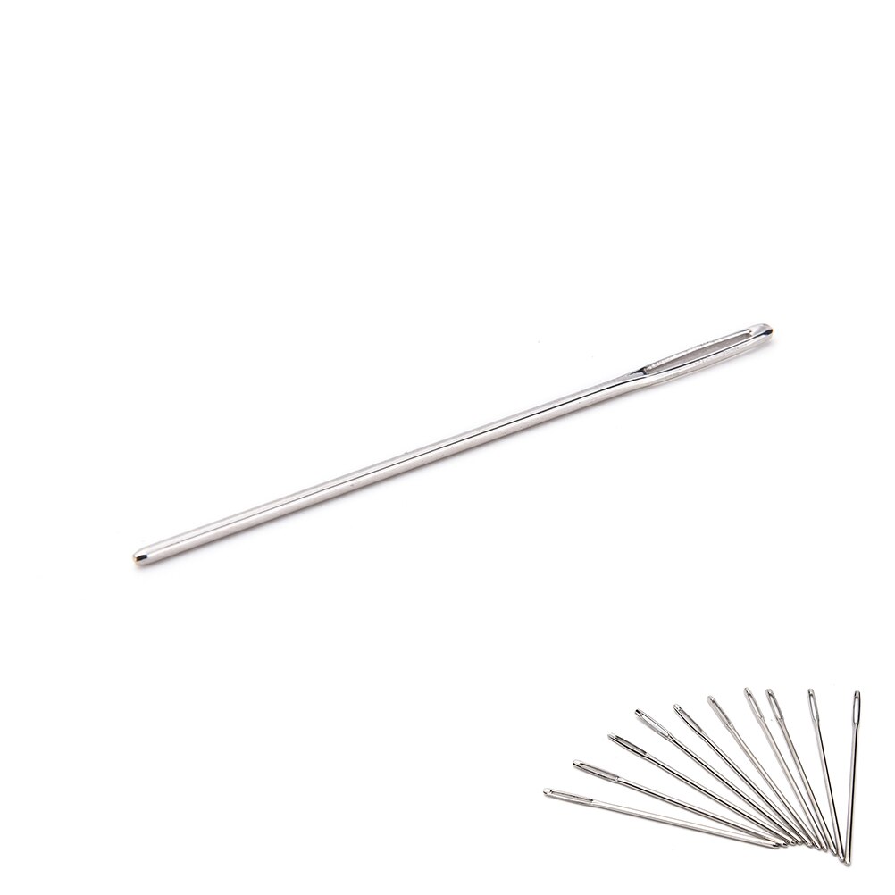 Big Eye Stainless Steel Sewing Tool Practical 20 Pieces / Set Of Big Eye Needle Set Size Blunt Needle Knitting Cross