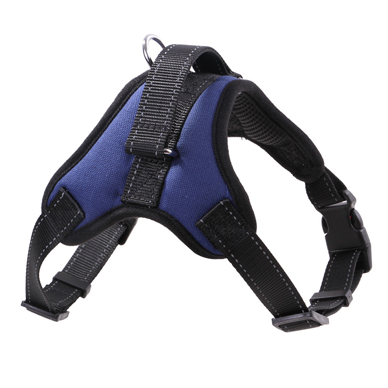 Huisdieren Hond Harnas Vest Reflecterende Tape Ademend Mesh Huisdier Honden Leash Harness Accessoires XJS789: Blue / M