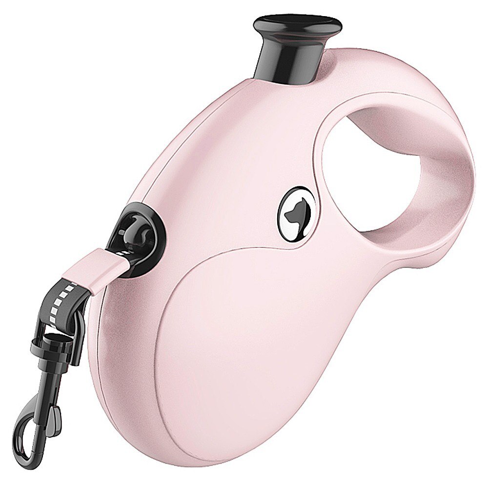500cm/196in Retractable Leash Automatic Dog Belt For Dogs Outdoor Walking Dog Leads Dog Leash Dog Leash Nylon: Pink