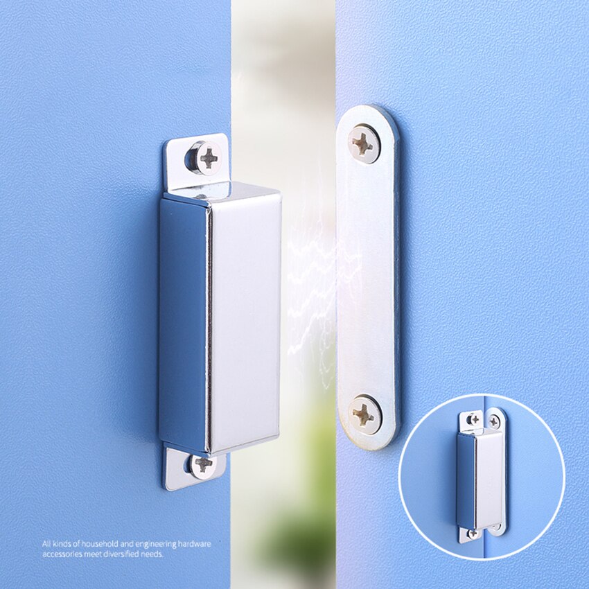 60mm Stainless Steel Cabinet Door Catch- 25kg Magnetic Catch for Kitchen Cupboard Wardrobe Closures Cabinet Door Drawer Latch