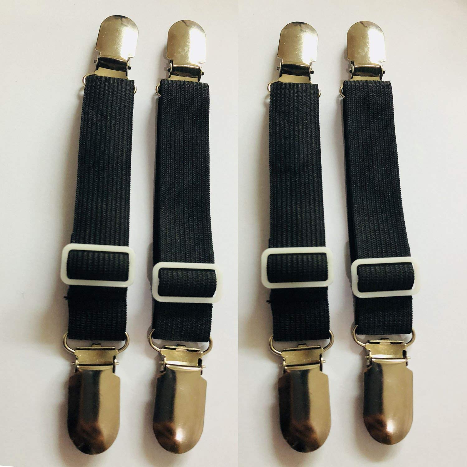 8pcs Sheet Straps Suspenders Band Adjustable Bed Corner Holder Elastic Fasteners Clips Grippers Mattress Pad Cover Fi