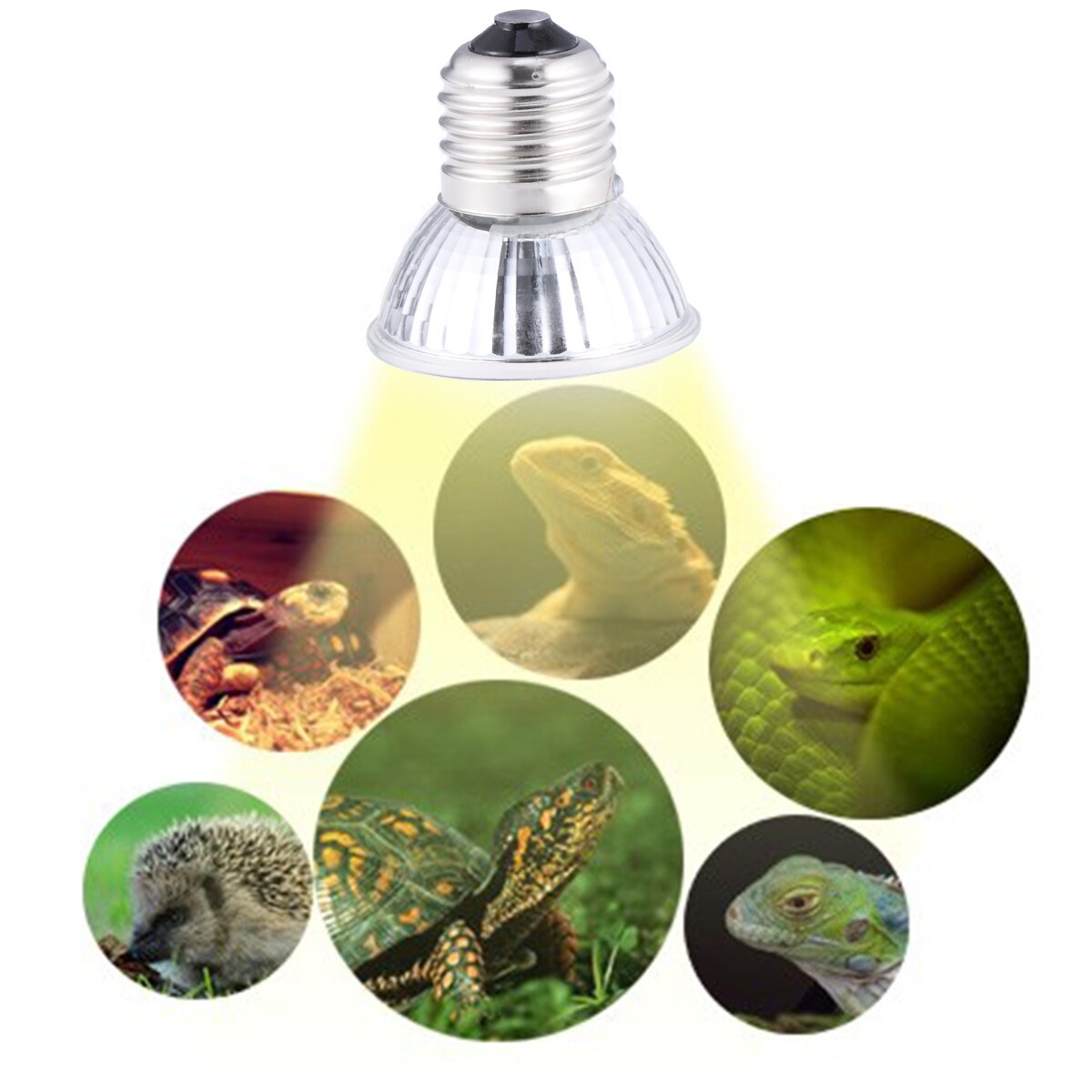 4 stk 75w uvb+uva 3.0 krybdyr lampe pære skildpadde basking uv pærer varme lampe krybdyr sol pære
