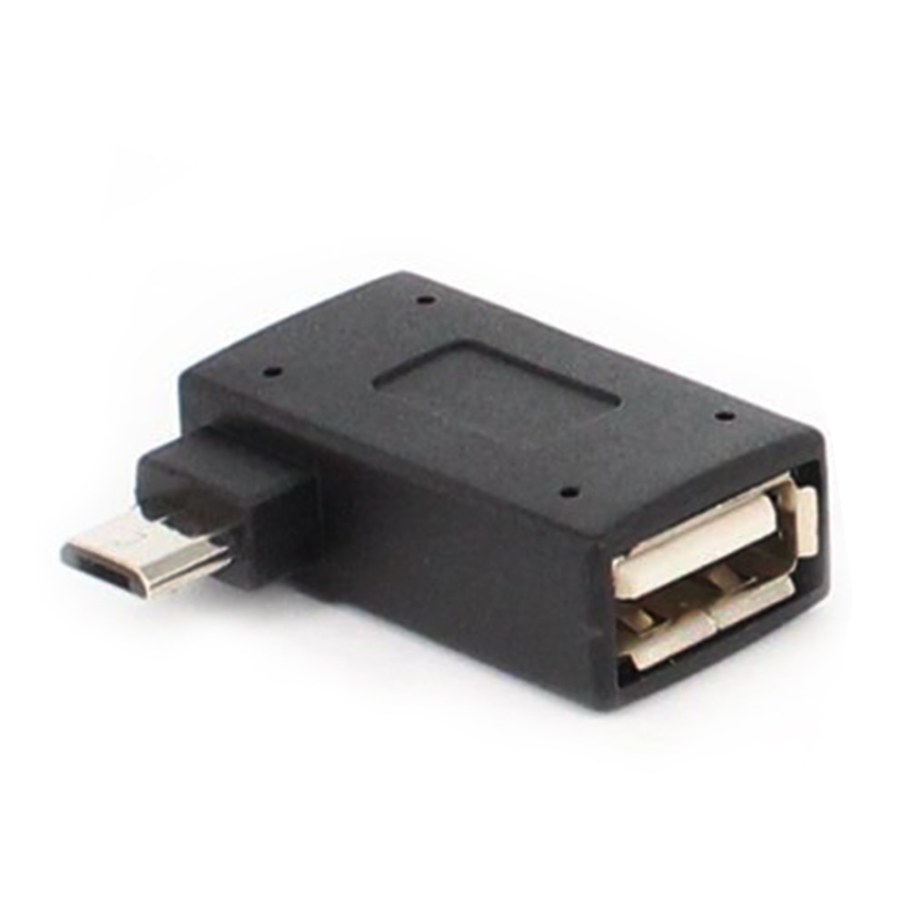 Converter USB 2.0 Host Micro Links/Rechts Hoek 90 Graden OTG Adapter Voor Telefoon/tablet