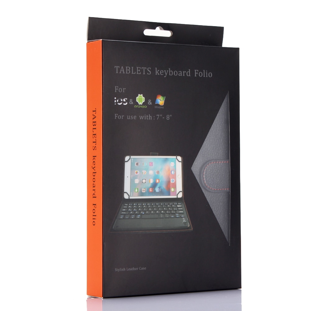 Deepfox Bluetooth Keyboard Case For 7 8 9 10 inch iPad Tablet PU Leather Protective Case Stand Cover with Bluetooth Keyboard