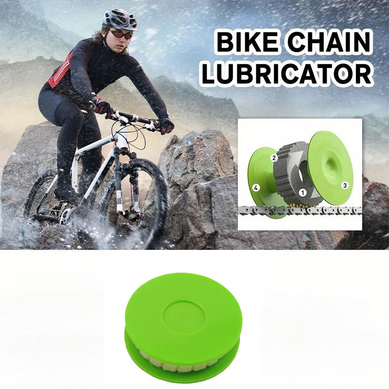 Portable Bike Chain Lubricator & Tool - Heavy-Duty Chain Oil Applicator with Roller System for Bicycle Maintenance